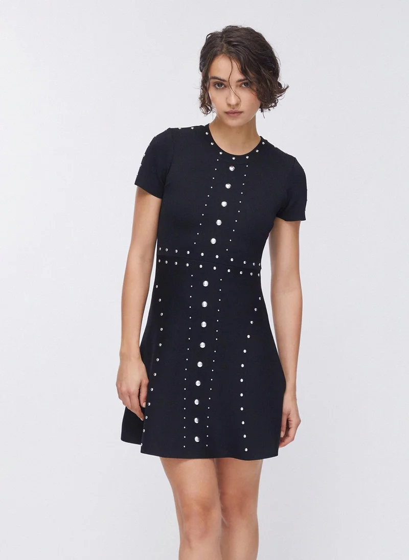ليو جو Knit dress with studs